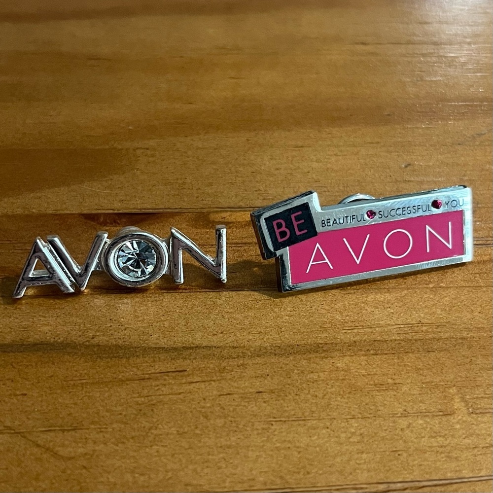 BOGO Two Avon Representative Pins New Rep Pink Be Avon